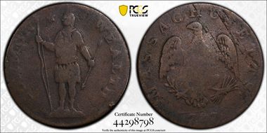 1787 Cent Massachusetts G4BN