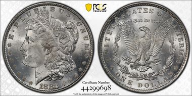 1882 $1 MS64