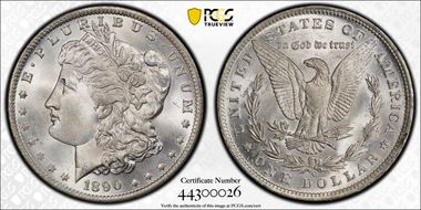 1890-O $1 MS65