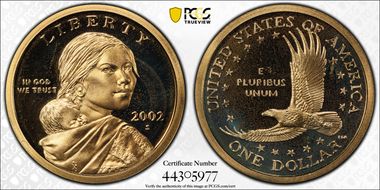 2002-S SAC$1 PR69DCAM