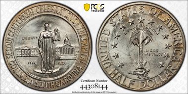 1936-S 50C Columbia MS65