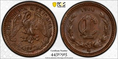 1900-M 1C Narrow date MS63BN