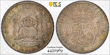 1769-Mo MF 8 R Yon-M8-69 Calico-1095 AU58