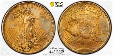 1924 $20 MS67+
