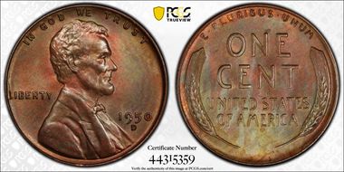 1950-D 1C MS65BN