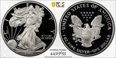 1999-P $1 Silver Eagle PR69DCAM