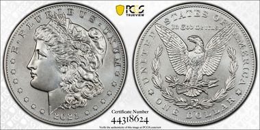2021-D $1 Morgan Dollar 100th Anniversary MS70