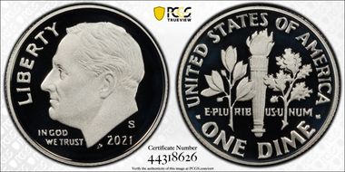 2021-S 10C Silver Limited Edition Proof Set PR70DCAM