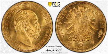 1873-A 20 Mk J-243 MS64