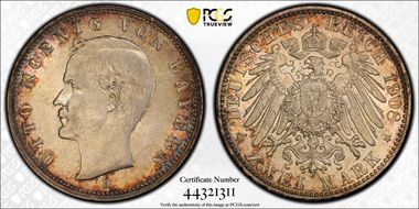 1908-D 2 Mk J-45 AU58