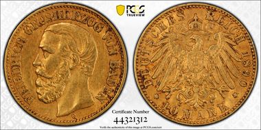 1890-G 10 Mk J-188 AU50