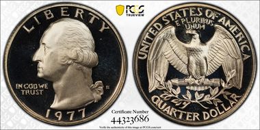 1977-S 25C PR69DCAM