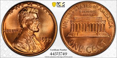 1959-D 1C MS67RD