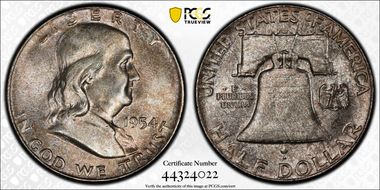 1954 50C MS65