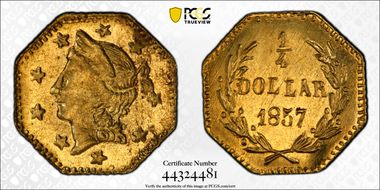 1857 G25C BG-1301A - Restrike MS64