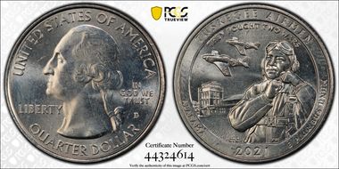 2021-D 25C Tuskegee Airmen NP MS64