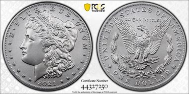 2021-O Privy $1 Morgan Dollar 100th Anniversary MS70