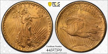 1910 $20 MS64+