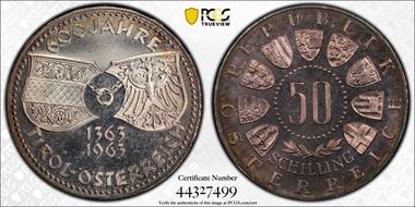 1963 50 Sch Tirol 600th Anniversary PR67