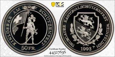 1993 HF 50 Fr Thurgau Haberling-45a PR69DCAM