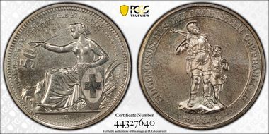 1984 S 50 Fr Oberhasli Haberling-24a MS67