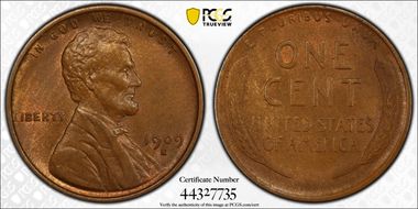 1909-S 1C Lincoln MS63BN