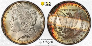 1887 $1 MS63