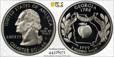 1999-S 25C Georgia Silver PR69DCAM