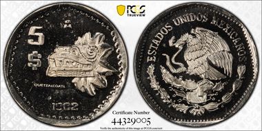 1982-Mo P 5 P Pattern PR Set PR67CAM