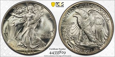 1943-D 50C MS66+