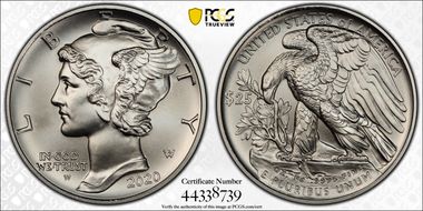 2020-W $25 Palladium SP70