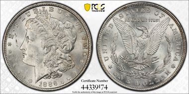 1886 $1 MS61