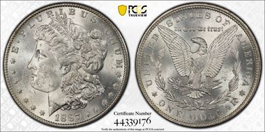 1887 $1 MS63