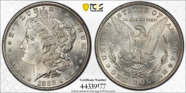 1882 $1 MS62