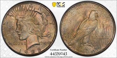 1935-S $1 MS64