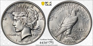 1926-D $1 AU58