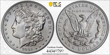 2021 $1 Morgan Dollar 100th Anniversary MS69