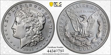 2021-S $1 Morgan Dollar 100th Anniversary MS69