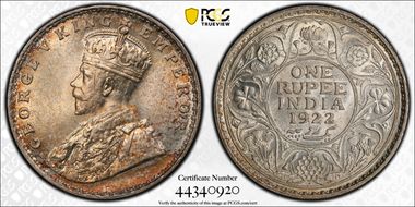 1922(B) Rupee SW-8.57 MS63