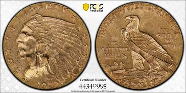 1927 $2.50 MS62