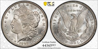 1892-O $1 MS64