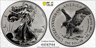 2021-S $1 Silver Eagle Rev PR - Type 2 Designer Edition PR69