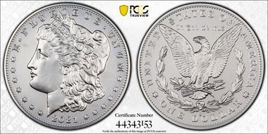 2021-O Privy $1 Morgan Dollar 100th Anniversary MS69