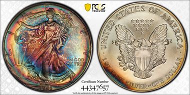 1993 $1 Silver Eagle MS65