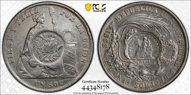 1894 (Peso) KM-224 C/S on 1868-YB Sol N1