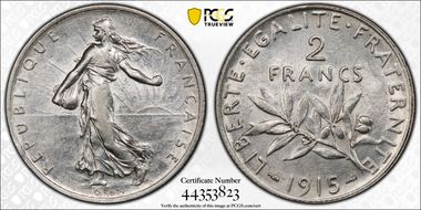 1915 2 Fr Gad-532 F-266 N1