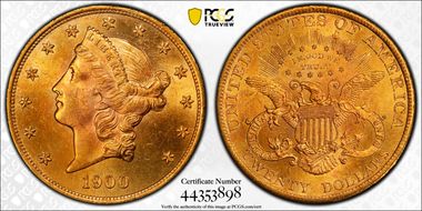 1900 $20 MS64