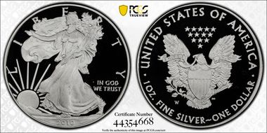 2010-W $1 Silver Eagle PR69DCAM