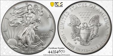 2012-W $1 Burnished Silver Eagle SP69