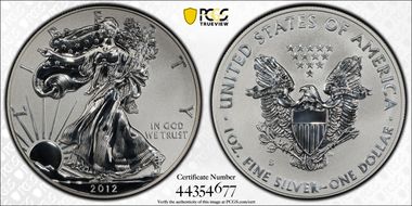 2012-S $1 Silver Eagle Rev PR  75th Anniversary SF Mint Set PR70